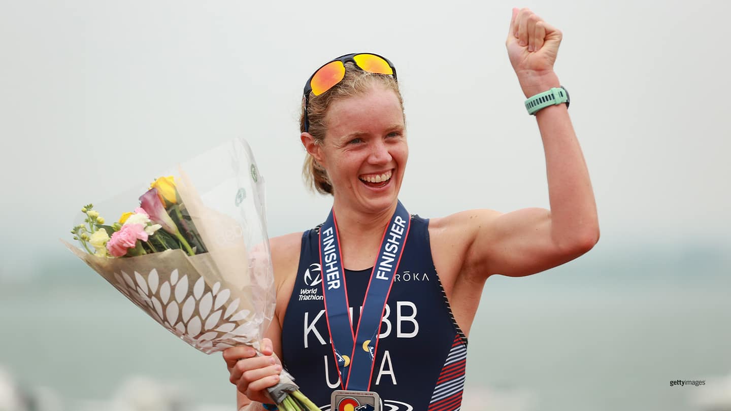 Team USA Olympic Medalist Taylor Knibb Wins World Triathlon